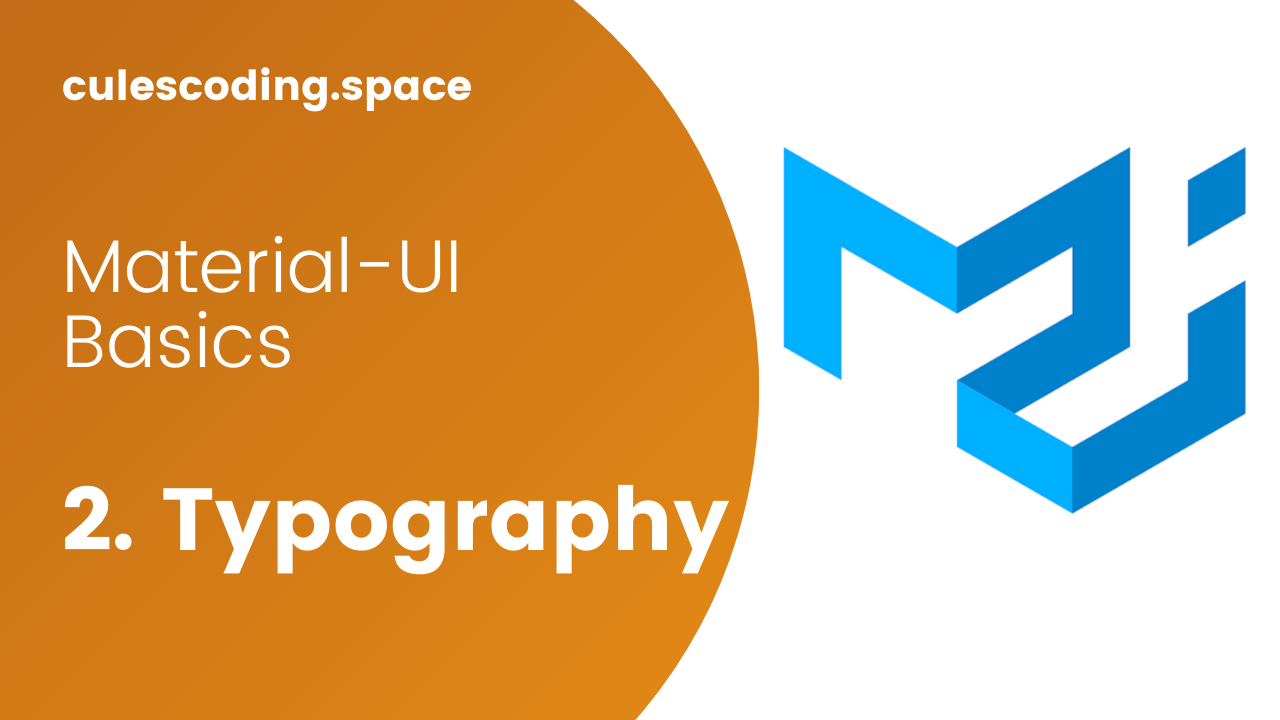 Typography is Material-UI component to present your design and content as clearly and efficiently as possible.